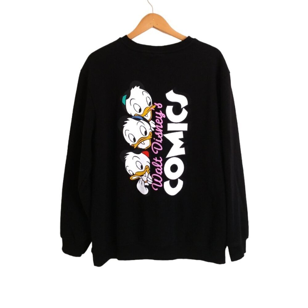 H&M‎ Disney Donald Duck Sweatshirt Black Size XL